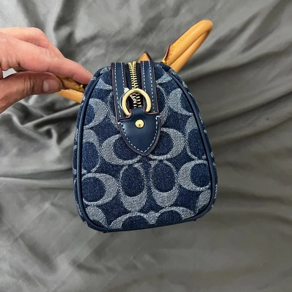 Coach denim mini Rowan RARE NWT - Picture 5 of 9